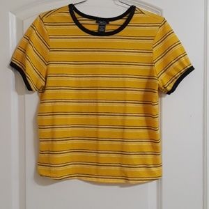 Yellow striped T-shirt